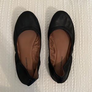 Lucky flats. Lightly worn. Size 9 black